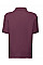 Burgundy Kid's 65/35 Polo