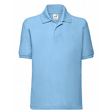 Sky Blue Kid's 65/35 Polo