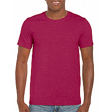 Heather Cardinal Softstyle Adult T-Shirt