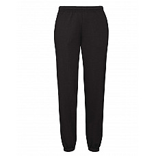 Black Men's Classic Elasticated Cuff Jog Pants