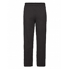 Black Men's Lightweight Open Hem Jog Pant