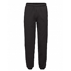 Black Men's Premium Elasticated Cuff Jog Pants