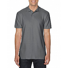 Charcoal Softstyle® Adult Double Pique Polo