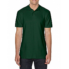 Forest Green Softstyle® Adult Double Pique Polo