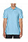 Light Blue Softstyle® Adult Double Pique Polo