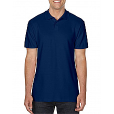 Navy Blue Softstyle® Adult Double Pique Polo