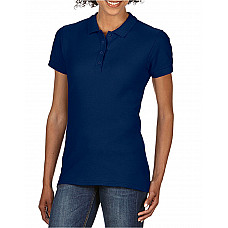 Navy Blue Softstyle® Ladies' Double Pique Polo