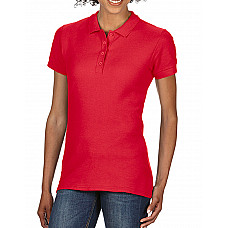 Red Softstyle® Ladies' Double Pique Polo