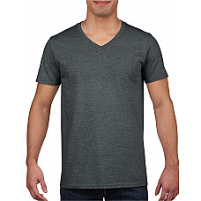 Dark Heather Softstyle® Adult V-Neck T-Shirt