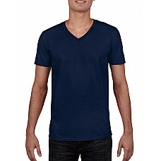 Navy Blue Softstyle® Adult V-Neck T-Shirt