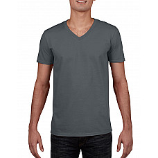 Charcoal Softstyle® Adult V-Neck T-Shirt