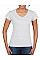 White Softstyle® Ladies' V-Neck T-Shirt