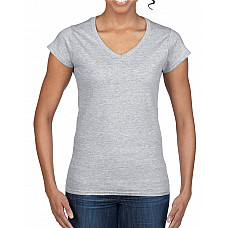 Sport Grey (RS) Softstyle® Ladies' V-Neck T-Shirt