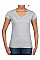 Sport Grey (RS) Softstyle® Ladies' V-Neck T-Shirt