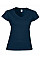 Navy Blue Softstyle® Ladies' V-Neck T-Shirt