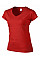 Red Softstyle® Ladies' V-Neck T-Shirt