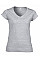 Sport Grey (RS) Softstyle® Ladies' V-Neck T-Shirt