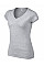 Sport Grey (RS) Softstyle® Ladies' V-Neck T-Shirt