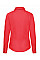 Red Ladies' Long Sleeve Poplin Shirt