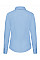 Mid Blue Ladies' Long Sleeve Poplin Shirt