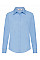 Mid Blue Ladies' Long Sleeve Poplin Shirt