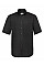 Black Men's Short Sleeve Oxford Shirt