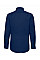 Navy Blue Men's Long Sleeve Oxford Shirt