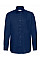 Navy Blue Men's Long Sleeve Oxford Shirt