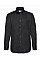 Black Men's Long Sleeve Oxford Shirt