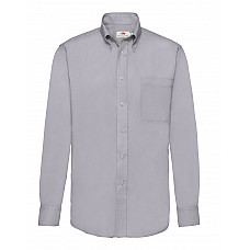 Oxford Grey Men's Long Sleeve Oxford Shirt