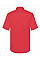 Red Men's Short Sleeve Poplin Shirt