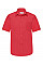 Red Men's Short Sleeve Poplin Shirt