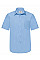 Mid Blue Men's Short Sleeve Poplin Shirt