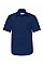 Navy Blue Men's Short Sleeve Poplin Shirt