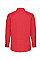 Red Men's Long Sleeve Poplin Shirt