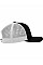 Black/White Retro Trucker Two Tone Cap