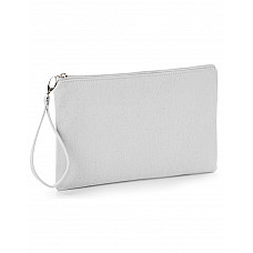 Light Grey/Light Grey Canvas Wristlet Pouch