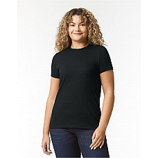 Pitch Black Softstyle CVC Women's T-Shirt