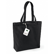 Black Organic Cotton Shopper