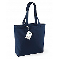 Navy Organic Cotton Shopper