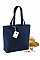 Navy Organic Cotton Shopper