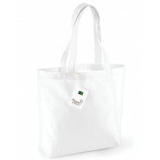 White Organic Cotton Shopper