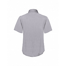 Oxford Grey Lady Fit Short Sleeve Shirt