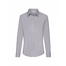 Oxford Grey Ladies' Long Sleeve Oxford Shirt