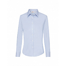 Oxford Blue Ladies' Long Sleeve Oxford Shirt