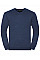 Denim Marl Men's V-Neck Knitted Pullover