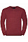 Cranberry Marl Men's V-Neck Knitted Pullover