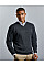 French Navy Men's V-Neck Knitted Pullover