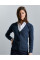 Charcoal Marl Ladies'  V-Neck Knitted Cardigan