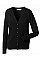 Black Ladies'  V-Neck Knitted Cardigan